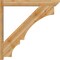 Ekena Millwork Balboa Slat Rough Sawn Outlooker, Western Red Cedar, 6"W x 42"D x 42"H OUT06X42X42BOA06RWR - alternate 3